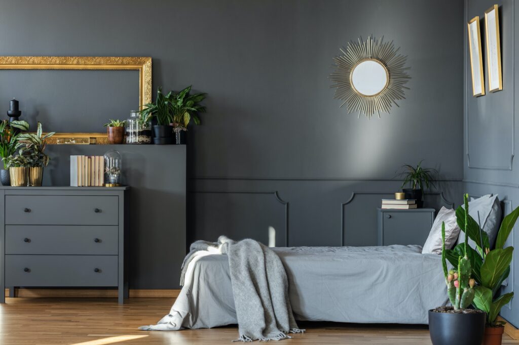 Decorative mirror on the wall