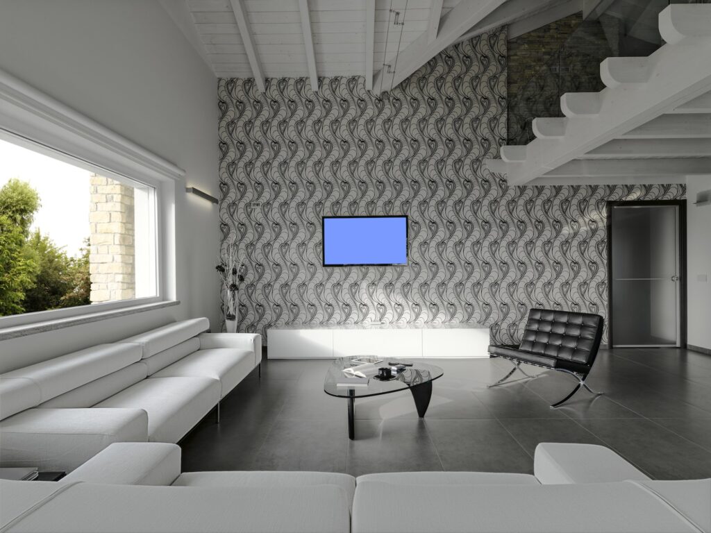 Interiors of a Modern Living Room